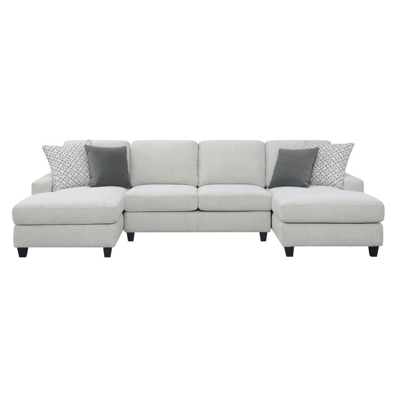 126" Wide Two Chaise Sectional
