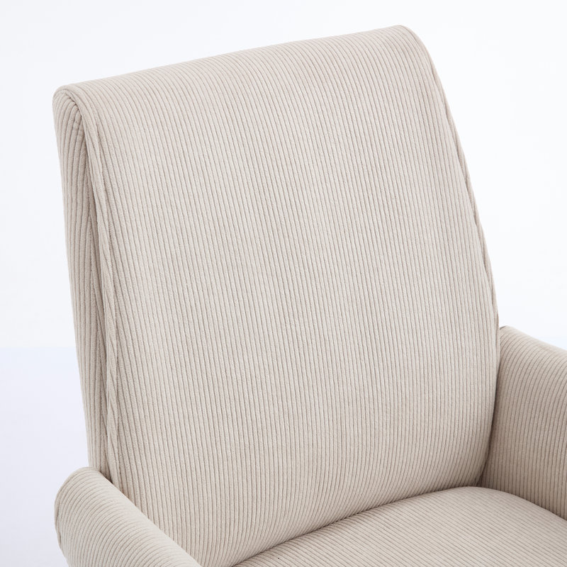 Chaises de bureau ergonomiques, tissu en velours côtelé et finition blanche pour une utilisation polyvalente