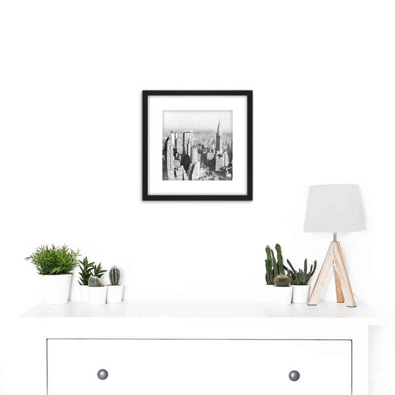 New York City Manhattan View Vintage - Single Picture Frame Print
