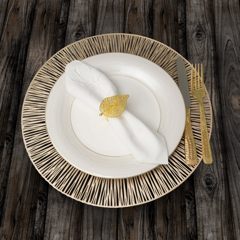 Metal Napkin Ring, Gold
