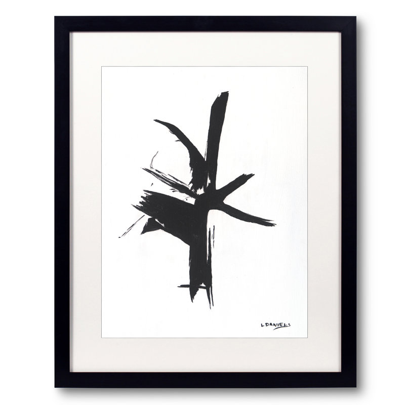 «Wind Dance» par Lisa Daniels - impression, Papier avec cadre noir, H 21,25 po x l 17,25 po