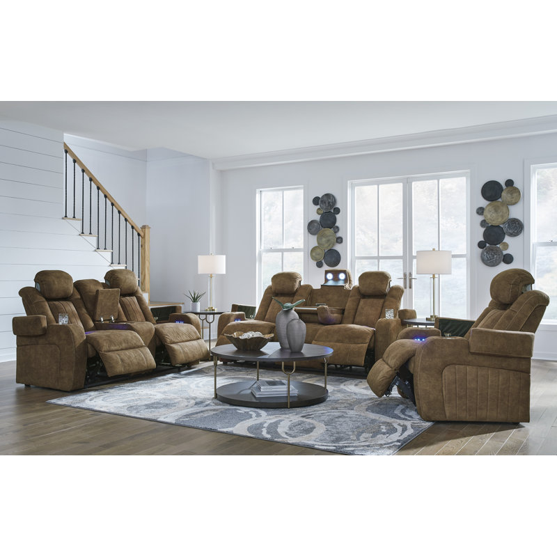 Canapé, causeuse et fauteuil inclinable électrique Wolfridge