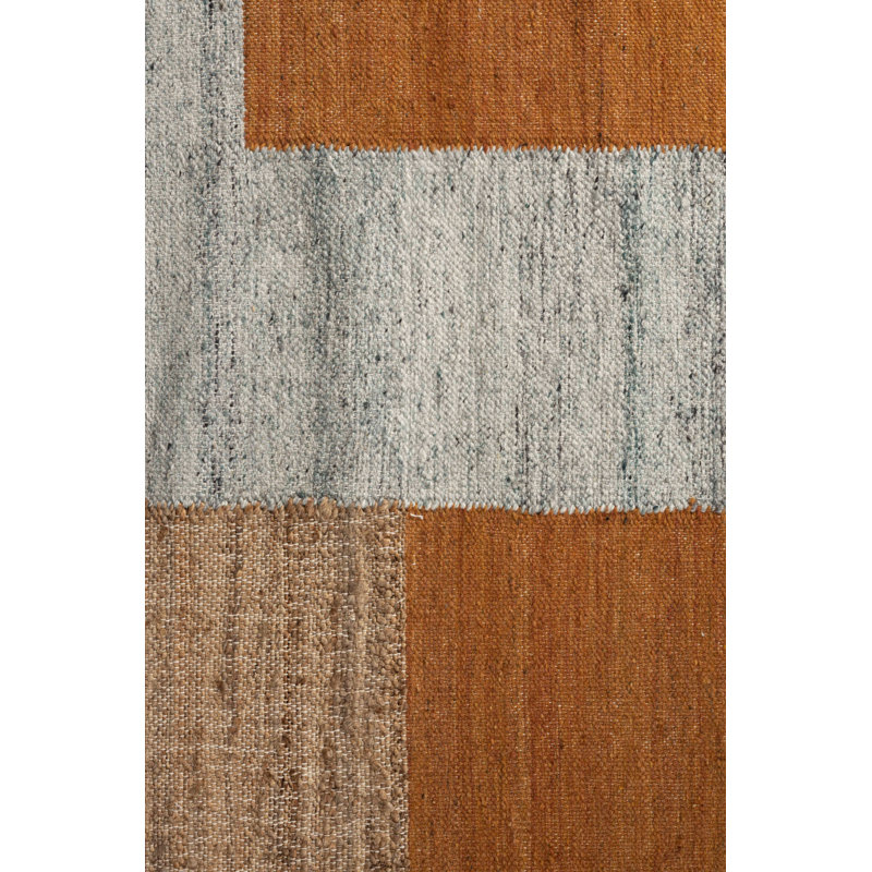 Pavilion Abstract Area Rug in Brown, Rectangle 6'5" x 10'