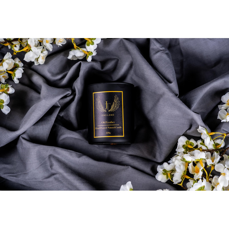 Old Leather Scented Designer Candle