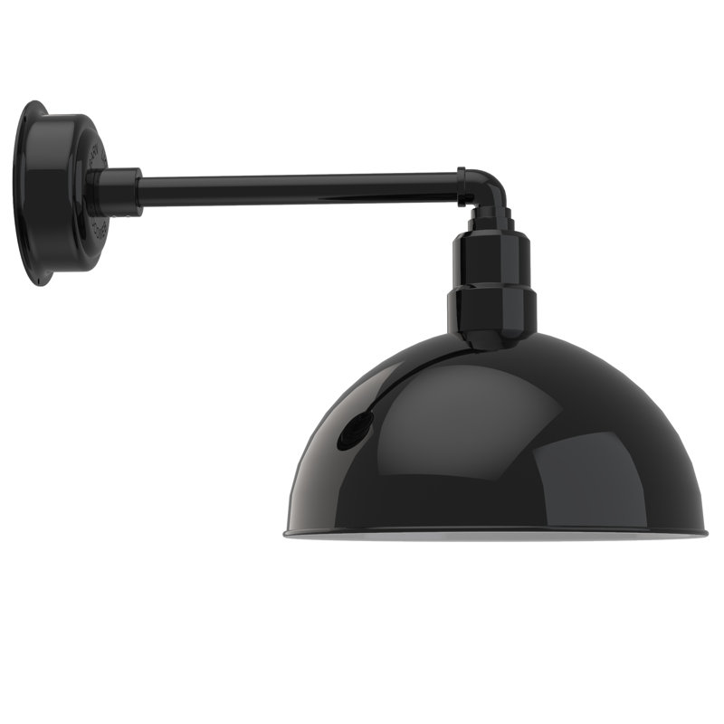 Wall Light, Black, 13.87" H x 14" W x 23.5"D