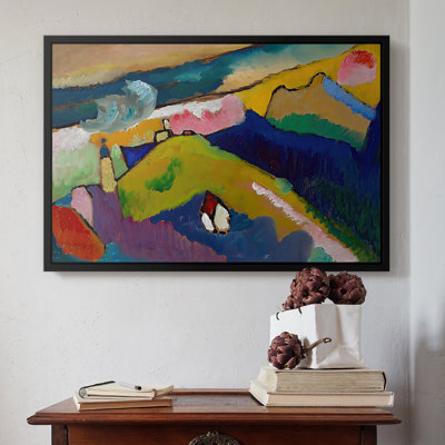 Murnau Mountain Landscape with Church, 1910-Wassily Kandinsky-Framed Gallery Wrapped Canvas
