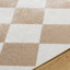 Purcell Machine Washable Modern Boho Diamond Light Brown Area Rug-108550679
