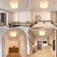 Paper Semi Flush Mount