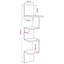  Wall Shelf with Shelf Wall-mounted with Storage Engineered Wood Home