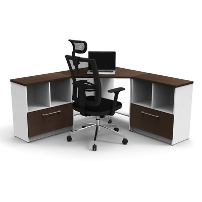 Ladaris Corner Synthetic Laminate Reception Desk