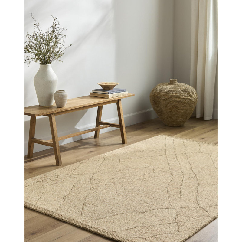 Arsenal Moroccan Handmade Tufted Wool Area Rug, Rectangle 5' x 7'6"