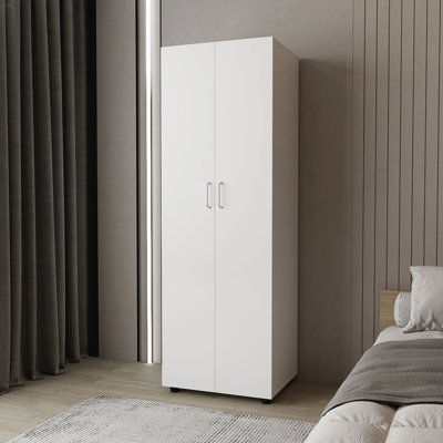 Armoire avec 2 portes et tringle