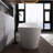 55 in. Freestanding Soaking Acrylic Bathtub in Gloss White