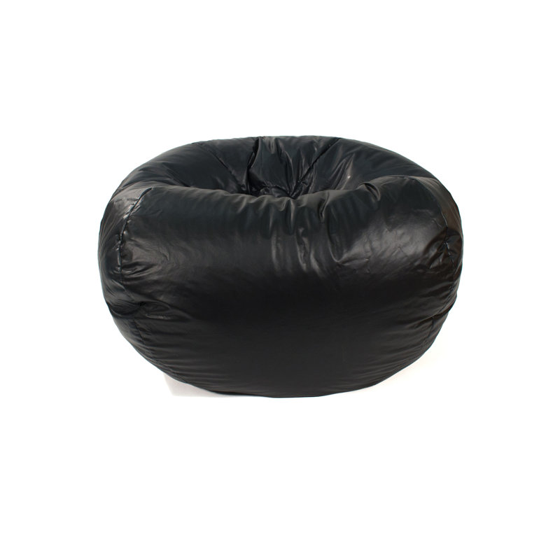 Fauteuil à billes classique, Moyenne, Vinyle d'apparence cuir ébène