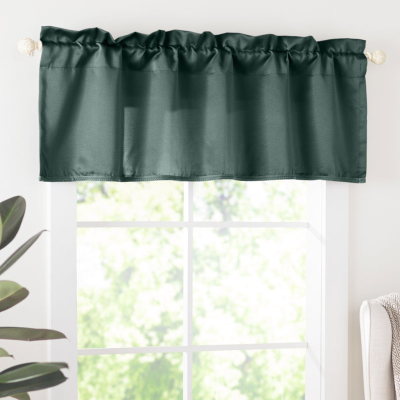 Cantonnière à passe-tringle Wayfair Basics®, Everglade