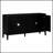 Retro Sideboard With Circular Groove Design And Round Metal Handles For Versatile Home Storage And Decor
