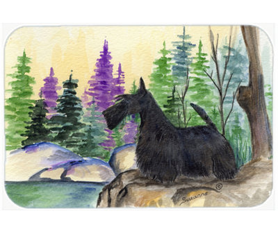 East Urban Home Scottish Terrier Tempered Glass Cutting Board