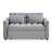 Yasirah 55" Wide Contemporary Solid Color Velvet Tufted Back Twin Sofa Beds with Pocket Storage-93022673