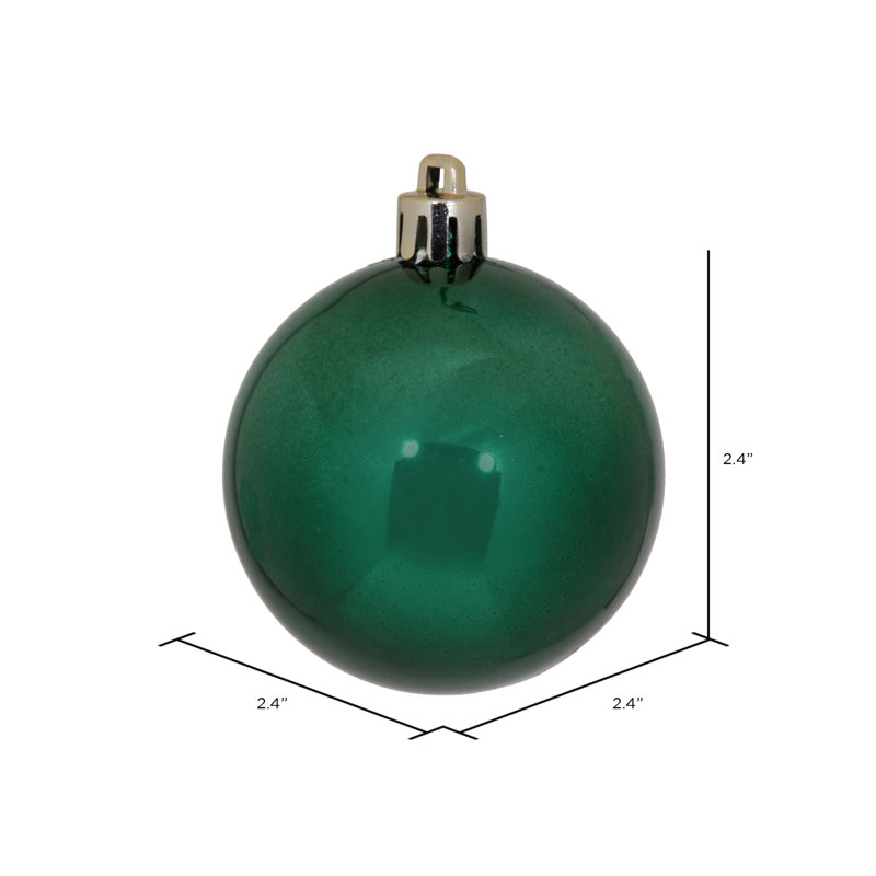 Holiday Décor Ball Ornament, Midnight Green Shiny