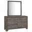 Ensemble de commode et miroir 6 tiroirs pour rangement sur mesure