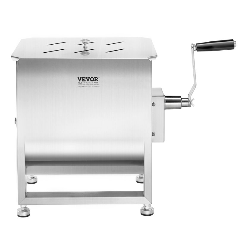 Mélangeur de viande manuel 60L à réservoir fixe 60LB pour mélangeur de saucisses, H 18,9 po x l 24,21 po
