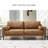 85'' Faux Leather Sofa