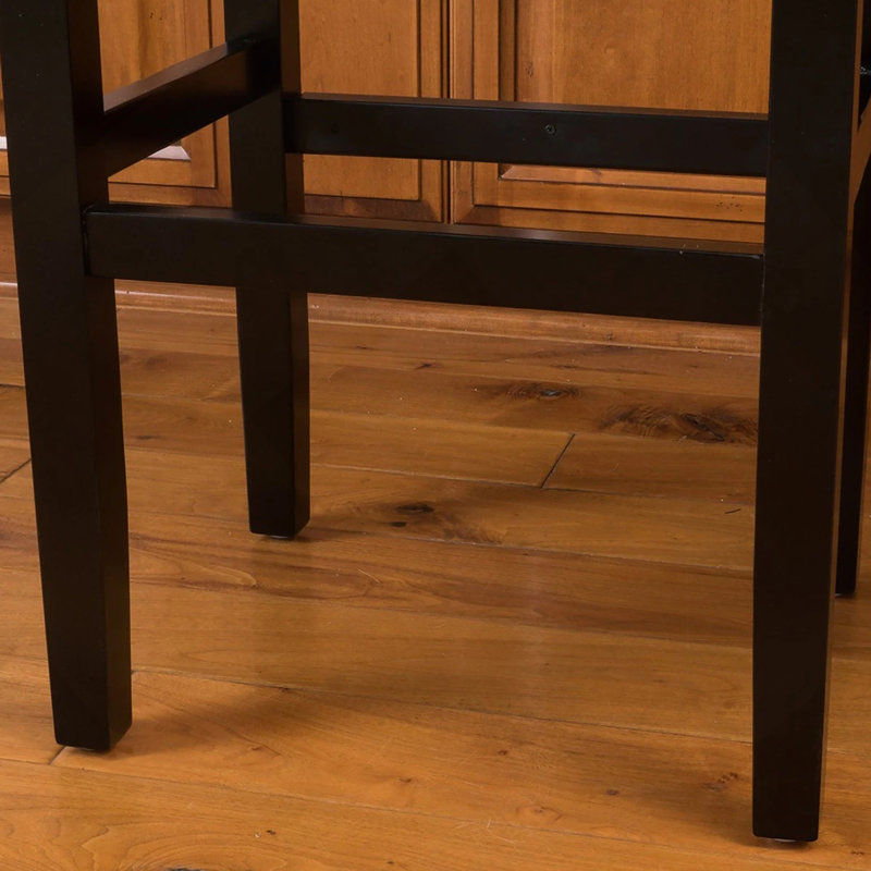 30-inch Backless Brown Leather Counter Stool (Set of 2)