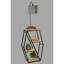 Lampe moderne sur pied rouge Claret avec structure en métal et bibliothèque 100% bois de sapin, hauteur totale 65 po | Douille E27, 40 W maximum | Élégante finition électrostatique séchée au four | Parfait pour la décoration de fantaisie et de campagne dans le salon ou le bureau-1328185603-1328185605