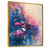 Toile avec cadre flottant or