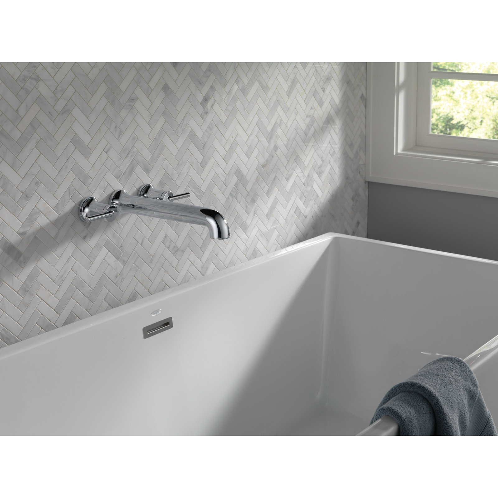 Trinsic Wall-Mounted Tub Spout, Stainless Steel