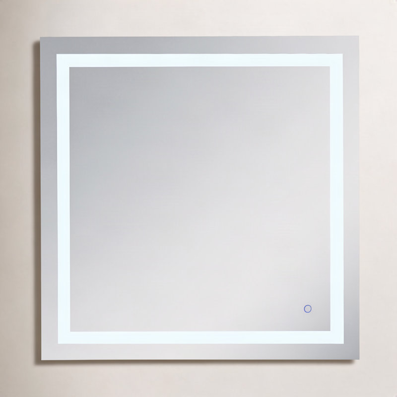 Scoles Flat Wall Mirror, 36" x 36"
