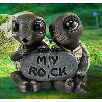 Figurine de couple tortue hicko