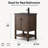 Chazden 24" Freestanding Herringbone Design Single Bathroom Vanity with Ceramic Top-1234212676-1233410066-1216070503