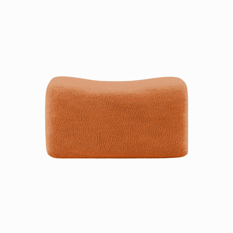 Repose-pieds en tissu orange, Orange
