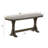 1Pc Rustic Upholstered Counter Height Dining Bench Rich Wood Finish Wooden Dining Room Furniture Brown-730847784