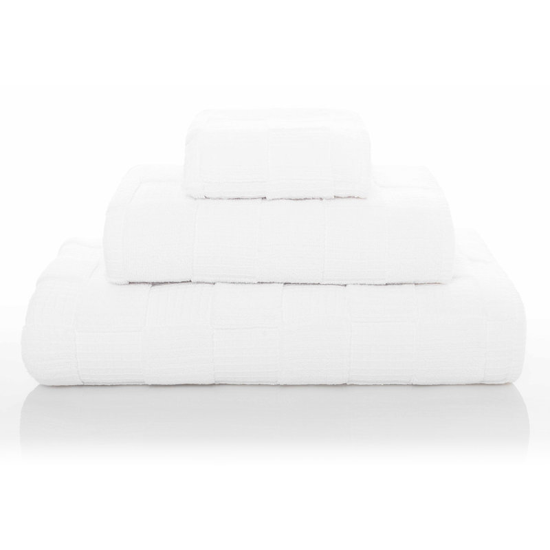 Chess Washcloth, White
