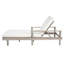 Chaise longue d'extérieur réglable à 5 positions avec structure en bois massif, coussins épais et accoudoirs Jovi-126554039-126554038