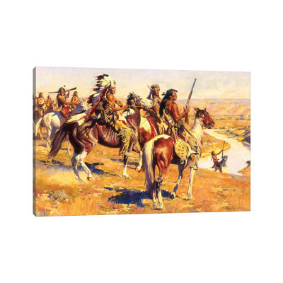 «War Party» par David Mann - peinture sur toile tendue