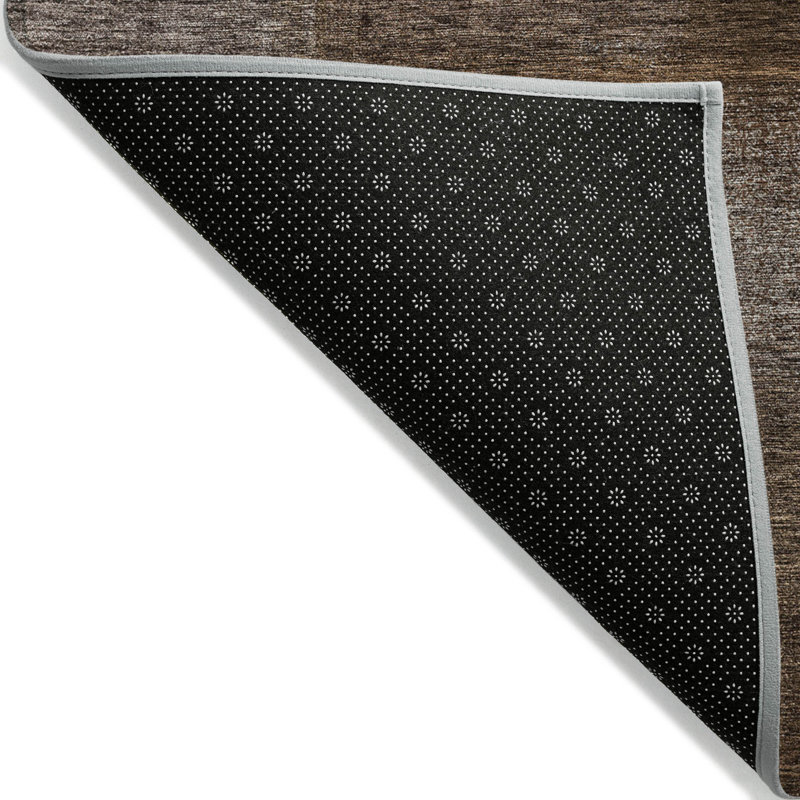 Tapis intérieur / extérieur lavable en machine 1 pi 8 po x 2 pi 6 po chocolat Neysa ACN742, Rectangle 1 pi 8 po x 2 pi 6 po