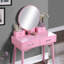 Ensemble coiffeuse et tabouret Liannon-651541764