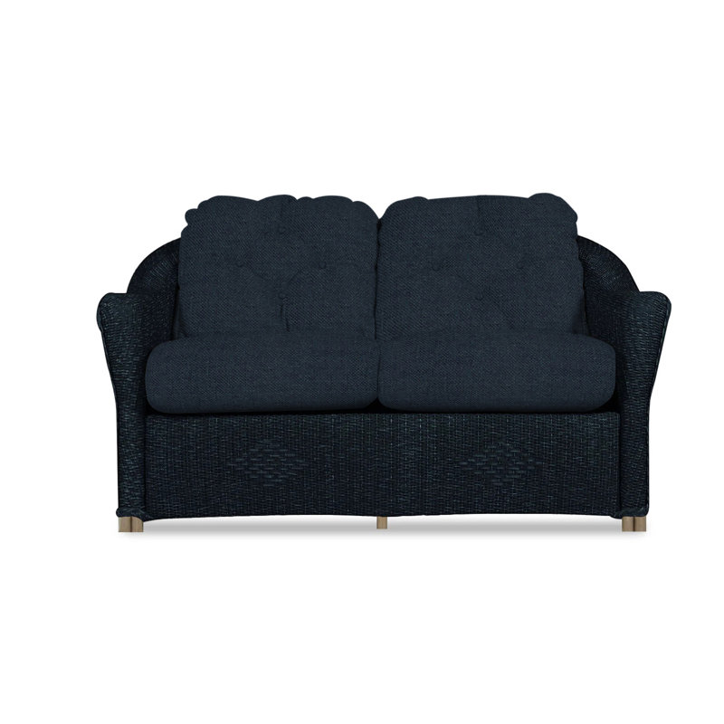 Reflections Outdoor 2 - Seat Loveseat, Sandberg Navy, Matte White