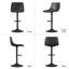 Birecree Leather Seat Adjustable Counter Height Modern Swivel Bar Stools with Backs Island Chairs for Home Kitchen-1388787250-1404871020