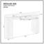 Console moderne 59,05 po avec tiroir pour le vestibule et rayures verticales uniques pour le vestibule du vestibule-1521582820