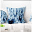 Abstract Blue Ice - Coussin imprimé abstrait-29882329-29882333