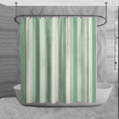 Rideau de douche à rayures
