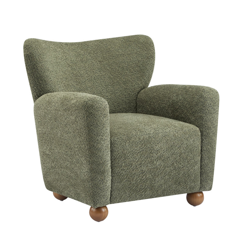 Fauteuil club Alonzo, Boucle vert olive