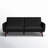 Gaige 78.5" Faux Leather Convertible Sofa/Futon-1231441566