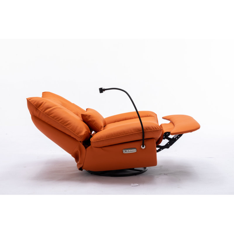 Fauteuil inclinable Montel, Polyuréthane orange