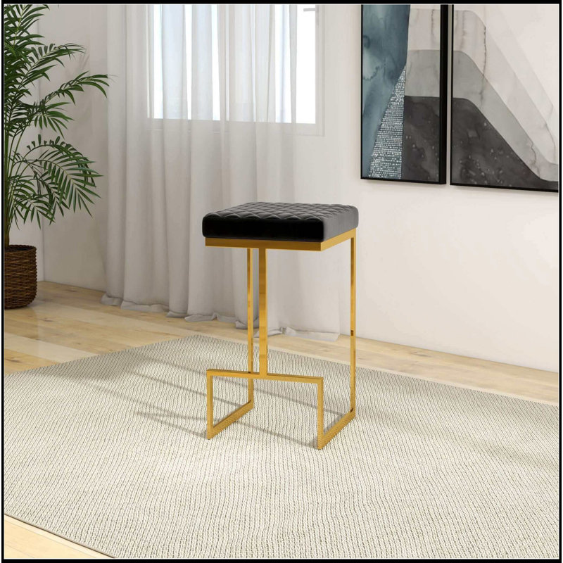 Tabouret rembourré Mid-Century