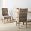 Chaise d'appoint en osier naturel Armine